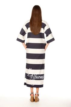 SALE ON 20 % OFF Summer maxi dress/ Elegant dress/ Striped Striped Cotton Maxi Dress For Vacation, Striped Cotton Midi Dress With Short Sleeves, Striped Cotton Beach Dress, Striped Relaxed Fit Dress For Vacation, Cotton Summer Dress With Vertical Stripes, Striped Oversized Dresses For Daywear, Oversized Striped Summer Dresses, Oversized Striped Spring Dresses, Cotton Short Sleeve Dresses With Vertical Stripes