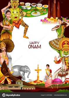 Happy Onam Poster Hd, Onam Photos, Name Design Art, Drawing Apple, Saraswati Photo