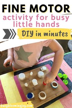 Diy Toddler Toys, Easter Crafts For Toddlers, Fine Motor Activity, Activity For Toddlers, Fine Motor Activities For Kids, Baby Food Pouch Recipes, Fun Activities For Toddlers, Toddler Activity, Diy Toddler