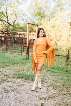 Thing Of Beauty Fringe Dress - Ladies Clothing | Middle West Apparel Fringe Dress Casual, Fringe Dress Outfit, Rodeo Dress, Nfr Outfits, Nfr Style, Nfr Fashion, Dress With Fringe, Nashville Outfits, Rodeo Outfits