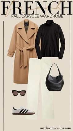 The Best French Capsule Wardrobe for a Classic Fall and Winter (With 40 Outfit Ideas) - MY CHIC OBSESSION French Fall Style, French Fall Outfits, French Wardrobe Essentials, French Minimalist Wardrobe, French Capsule Wardrobe, How To Have Style, French Wardrobe, French Outfit