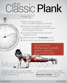 an advertisement for the classic plank on facebook