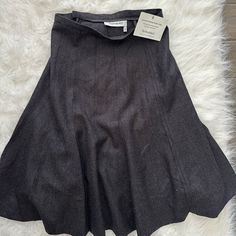 Perfect Condition Size 6 Women Skirts Midi, Black Gray, Yves Saint Laurent, Midi Skirt, Saint Laurent, Black And Grey, Womens Skirt, Size 6, Skirt