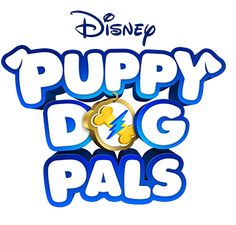 the logo for puppy dog pals