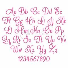 the letters and numbers are drawn in pink ink