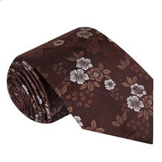 Shades of Brown Floral Tie Brown Bow Tie, Grey Bow Tie, Yellow Bow Tie, Purple Bow Tie, Polka Dot Bow Tie, Tie Matching, Floral Necktie, Plaid Bow Tie, Necktie Set