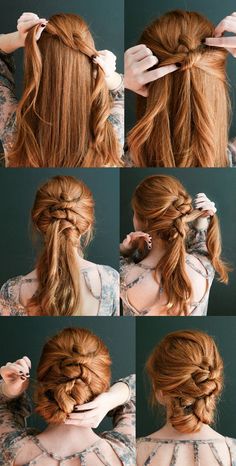 Scottish Women Hairstyles, Cottagecore Updo, Witchy Updo Hairstyles, Scottish Hairstyles, Cottagecore Hairstyles, Female Wigs, Cottagecore Hair, Style For Long Hair, Witchy Hair