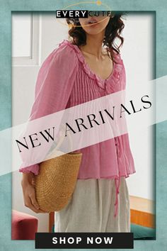 Fall Cute Pink Chiffon Blouse Plus Size Shirt Summer Long Sleeve Blouse For Daywear, Long Sleeve Ruffled Blouse For Vacation, Feminine Long Sleeve Blouse For Vacation, Chic Summer Peasant Top For Daywear, Chic Pink Peasant Top For Summer, Pink Relaxed Fit Elegant Blouse, Feminine Summer Blouse For Brunch, Pink Chiffon Blouse For Fall, Pink Relaxed Fit Blouse For Brunch