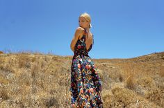 A romantic maxi dress with a touch of bohemian elements. Our Florence dress features a folk detailed print and has an easy, relaxed fit to give you comfort and style. It is a timeless option for sunny seasons, that we promise that you'll wear on repeat! All you need is a pair of sandals and you are good to go. 100% polyester Exclusive print designed by Daphne Open back Attached Belt Adjustable straps Not sheer Soft fabric Tag label goes on the front ;) Oversized fit One size (covers sizes from XS - XL) Hand made in Greece Daphne Alex is a Greek brand founded by the designer and illustrator Daphne Alexiadou in 2021.  All of our clothes as well as the fabric prints are designed by Daphne, and used exclusively for each garment. Our prints are often inspired by the eternal love for the Greek s Summer Wear For Women, Romantic Maxi Dress, Bohemian Elements, Daphne Dress, Vintage Dress 70s, Lace Ball Gowns, Gown Photos, Sleeveless Dress Summer, Boho Maxi