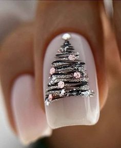 Tree Nails, Bride Nails, Nail Art Ideas, Chic Nails, Gorgeous Nails, Holiday Nails