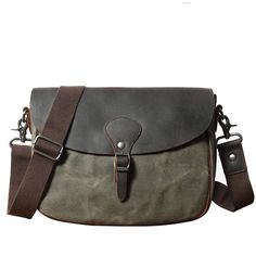 Mens Messenger Bag for iPad Mens Messenger Bag, Men Messenger Bag, Leather And Canvas, Ipad 9, Canvas Messenger Bag, Bag With Zipper, Messenger Bag Men, Waxed Canvas, Bag Vintage