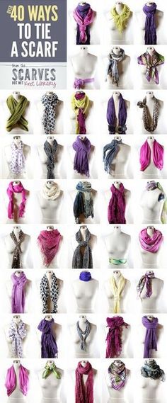 tie a scarf Ways To Tie A Scarf, Ways To Tie Scarves, Scarf Vest, Tie A Scarf, Scarf Knots, Mode Tips, Scarf Tutorial, Ways To Wear A Scarf, How To Wear A Scarf