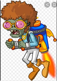 an image of a cartoon character with glasses and a backpack on his back, pointing at something