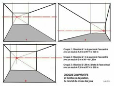 the instructions for how to draw a room in perspective with lines and angles on it