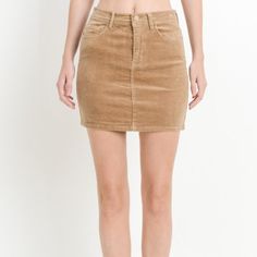 The Sand Castle Is A Classic Corduroy Mini Skirt You'll Love! Color: Sand Castle Model: Height 5'9.5" Waist 24" Hips 34" Fit: Regular Fit, True To Size Fitted Mini-length Corduroy Skirt, Corduroy Lined Mini Skirt, Corduroy Mini Bottoms For Fall, Fall Corduroy Mini-length Bottoms, Fitted Corduroy Mini Skirt, Fall Corduroy Mini Bottoms, Casual Corduroy Mini Skirt With Lining, High Waist Fitted Corduroy Mini Skirt, Casual Corduroy Lined Mini Skirt