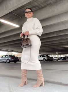 Sweater Midi Skirt, Julia Marie, Smart Casual Work Outfit Women, Ig Reels, Classy Winter Outfits, Girls Dress Outfits, From Tiktok