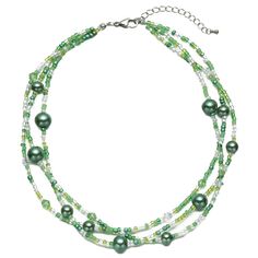 Green Necklaces With Faceted Beads For The Beach, Green Faceted Beads Necklace For Beach, Green Necklace With Faceted Beads For Beach, Green Beach Necklace With Faceted Beads, Green Polished Beads Necklace For Beach, Green Faceted Beads Necklace For Summer, Summer Green Necklaces With Faceted Beads, Daily Necklace, Necklaces Trendy