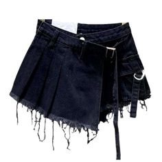 Look fashion-forward and keep up with the latest trends with our Asymmetric Pleated Mini Denim Skort from the 2023 Summer Collection! This mid-waist skort features an asymmetric cut. pleated detailing. zipper & button closure. and a vibrant color that's sure to turn heads wherever you go.Why You'll Fall In Love With It: Asymmetric Cut: This skort pairs a classic denim silhouette with an asymmetric cut. creating an eye-catching look that's perfect for the summer. Pleated Detailing: The pleated de Cute Online Clothing Stores, Womens Denim Skirts, Denim Skort, Clueless Outfits, Senior Picture Outfits, Swag Outfits For Girls, Denim Patterns, Cute Skirts, Kpop Outfits