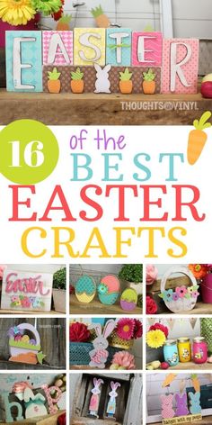 the best easter crafts for kids and adults to make with them is featured in this article