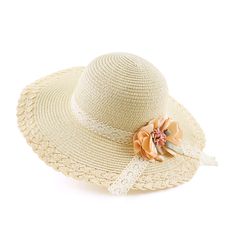 PRICES MAY VARY. MATERIAL：This baby straw hat is made with 100% Paper,high quality and breathable,allows heat to escape and air to flow.This is the perfect style summer hat for your children. SIZE：The baby girl sun hat is suitable for 3-6 years baby girls.The cap circumference is 52cm/20.5”.The size of the girl sun hat can be adjusted, the inside of the hat has an adjustment rope, can be adjusted according to the size of baby’s head circumference. HAND MADE：Kids straw hat is carefully woven by h Cute Brimmed Straw Hat For Beach, Cute Curved Brim Straw Hat For Beach, Cute Curved Brim Hat For Vacation, Cute Wide Brim Straw Hat For Beach, Cute Wide Brim Sun Hat For The Beach, Cute Wide Brim Sun Hat For Beach, Cute Wide Brim Hats For The Beach, Cute Wide Brim Hat For Beach, Cute Wide Brim Beach Hat