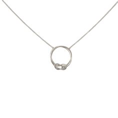 Description Love is in the air, and what better way to show your love than with an Eternity Knot, a symbol of endless love for millennia. Our Eternity Knot Diamond Necklace features a 0.05ct bezel-set natural diamond nestled right in the heart of the knot. Constructed out of sturdy 14k gold, our Love Knot Diamond Necklace is more than just your average knot - it's also a fully formed circle, making our Love Knot Diamond Necklace truly endless, just like your love!This piece measures 16", and sta Yellow Gold Open Heart Diamond Necklace, Diamond Knot Necklace, Diamond Love Knot Ring, Forget Me Not Necklace, Love Knot Necklace Silver, Eternity Knot, Endless Love, Bezel Set Diamond, Love Knot