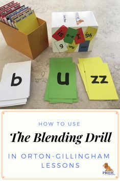 the blending drill in orthon - gillgham lessons for children to use