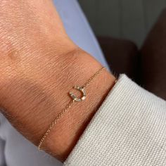 Horseshoe Bracelet, Date Bracelet, Lucky Charm Bracelet, Lucky Horseshoe, Gold Jewelry Earrings, Baguette Diamonds, Dope Jewelry, Vermeil Jewelry, Diamond Charm