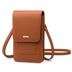 PRICES MAY VARY. Small crossbody Phone purse desgin with superior and premium soft synthetic leather for the outside, quality magnetic closure and durable hardware, soft lining inside. Small cell phone purse crossbody bags for women brown dimension: 7.2" x 4.4" x 1"/18.5cm x 11cm x 2.5cm ( L x W x H ). Detachable and adjustable shoulder strap (13.4" - 25.8"), perfect size for or cell phone, keys, passport, lipgloss, earbuds, tickets, cash / coins little tissues etc. Weight : 6.7oz / 190g, lightw Cheap Crossbody Phone Bag With Multiple Compartments, Cheap White Phone Bag With Cell Phone Pocket, Cheap Crossbody Phone Bag For Parties, Cheap Modern Shoulder Bag With Cell Phone Pocket, Cheap Versatile Phone Bag For On-the-go, Luxury Satchel With Mobile Phone Bag For Formal Occasions, Cheap Formal Shoulder Bag With Cell Phone Pocket, Casual Cheap Phone Bag For Outdoor, Cheap Soft Leather Phone Bag For Travel