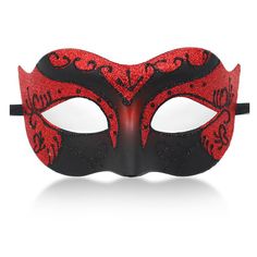 PRICES MAY VARY. ❤ Men's masquerade mask.The masquerade mask for men is made of high-grade pvc material instead of usual cheap plastic,which is more textured and more comfortable to wear.The men's mask is also thoughtfully designed,the inside of the mask is healthy smooth without any burr so will not irritate your skin or cause damage to face. ❤ Sparkly Unique Designed.Our venetian masks are made of thickened and upscale material treated with high temperature Painting and Shiny Powder Coating pr Red Masquerade Mask Men, Masquerade Couple, Red Masquerade Mask, Couples Masquerade Masks, Mens Masquerade Mask, Mardi Gras Costumes, Halloween Masquerade, Carnival Themed Party, Venetian Mask