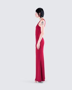 Have them all fantasizing about you in this red jersey one shoulder dress 💋 Crafted from stretch jersey fabric, and complete with a fully lined design and maxi length for a elegant, yet attention grabbing look ❤️ One Shoulder Stretch Maxi Dress With Side Slits, Stretch One-shoulder Maxi Dress With Side Slits, Elastane Maxi Dress For Prom, Elastane Sleeveless One Shoulder Evening Dress, One Shoulder Sleeveless Dress For Evening, Elastane, One Shoulder Sleeveless Elastane Dress For Evening, Sleeveless One Shoulder Elastane Evening Dress, Sleeveless Elastane One-shoulder Evening Dress, Red Sleeveless One Shoulder Gala Dress