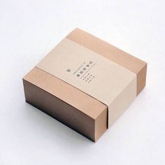 an open box sitting on top of a white table