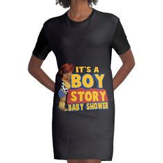 Loose and casual fit jersey t-shirt dress. Printed polyester blend front panel, solid color 100% cotton back/sleeves/rib. Size range XS-2XL. its a boy story Its A Boy, Dress For Sale, Casual Fit, A Boy, Casual Fits, Jersey T Shirt, T Shirt Dress, Dresses For Sale, Graphic T Shirt