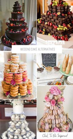 wedding cake alternatives for the dessert table