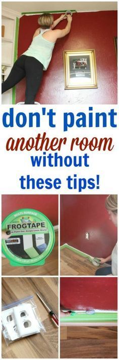 a collage of photos with the words don't paint another room without these tips