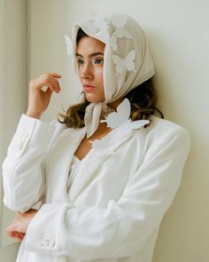 Tono + co Classic Silk Scarf in Bone styled by Erica Kopp of Stay Co and photographed by Tess Comrie for our Spring 2019 lookbook | Lovingly hand-dyed in California and available in 24 signature colors. Luxury White Silk Scarf Gift, Luxury Cream Silk Scarf Chic Style, Luxury White Silk Scarf For Summer, Luxury Artistic White Scarves, Luxury Cream Silk Scarf For Women, Luxury White Artistic Scarves, White Luxury Silk Scarf, Luxury Chic Silk Scarf For Wedding, Luxury Classic Scarves