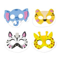 Find the Animal Foam Mask Kit by Creatology™ at Michaels. Keep your little ones creatively engaged with this fun animal foam mask kit. Keep your little ones creatively engaged with this fun animal foam mask kit. It contains a variety of contents necessary for completing this fun project. Details: Assorted colors and designs Requires approximately 30 minutes to assemble Makes 8 masks For ages 3 and up Contents: 130 foam stickers 10 foam shapes 8 elastic ropes 2 double-sided adhesive pieces Instru Animal Mask Templates, Foam Mask, Animal Masks For Kids, Creepy Animals, Pack Animal, Craft Foam, Foam Shapes, Kids Crafting, Art & Craft Kit