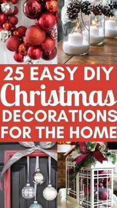 25 easy diy christmas decorations for the home