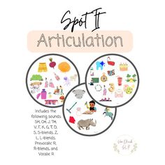 Trying to add another game to your collection that targets your students articulation goals? Look no farther! With this Spot It articulation game, students are able to have fun, and you are able to target speech productions at all levels!Contents:This product contains the FULL VERSION of the Spot It Articulation game. There are 4 cards for each speech sound along with a word list, and photo box storage labels for each speech sound. Each speech sound contains 10 initial, 10 medial, and 10 final w Photo Box Storage, Speech Articulation, School Speech Therapy, Speech Language Activities, Slp Ideas, Storage Labels, Slp Resources, Speech Path