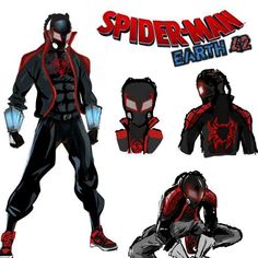 an image of spiderman earth 2 character sheet