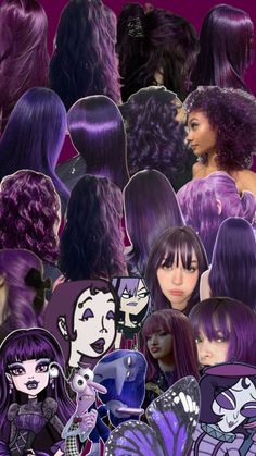 Amethyst Chrome Hair Color, Purple And Black Hair Curly, Short Wavy Purple Hair, Purple Plum Hair Color, Dark Purple On Brown Hair, Dark Plum Purple Hair, Dark Purple Natural Hair, Purple On Dark Hair, Top Layer Of Hair Dyed