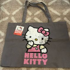 Nwt Primark X Hello Kitty Collection Tote. Limited Edition. The Tote Is Brand New And The Graphic Is Supposed To Be Look Like That. Primark Bags, Hello Kitty Collection, Womens Tote Bags, Hello Kitty, Brand New, Kitty, Grey, Pink, Women Shopping