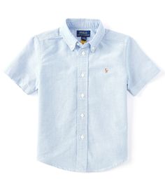 Shop for Polo Ralph Lauren Little Boys 2T-7 Cotton Oxford Short-Sleeve Button Down Shirt at Dillard's. Visit Dillard's to find clothing, accessories, shoes, cosmetics & more. The Style of Your Life. Classic Short Sleeve Button-up Shirt With Snap Buttons, Spring Cotton Dress Shirt With Short Sleeves, Classic Cotton Collared Short Sleeve Shirt, Classic Collared Short Sleeve Cotton Shirt, Classic Short Sleeve Dress Shirt For Spring, Casual Short Sleeve Dress Shirt With Placket, Classic Cotton Short Sleeve Shirt With Button Closure, Classic Cotton Button-up Short Sleeve Shirt, Classic Collared Short Sleeve Shirt With Button Closure