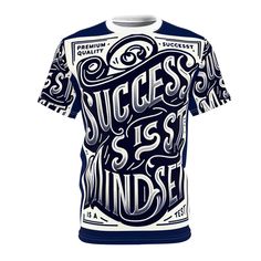 a t - shirt with the words success is an indest written in black and white