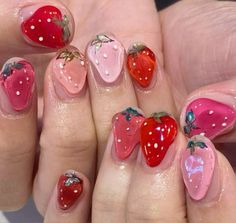 Fruit Nail Art, Nail Idea, Cute Nail Designs, Nails Designs, Nail Art Diy, Nails Art, Nail Design