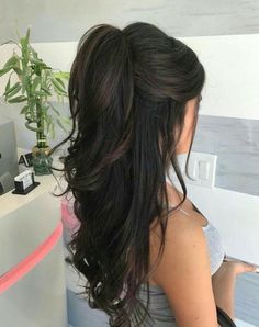 Pose Mode, Ponytail Hairstyle, Prom Hairstyles For Long Hair, Easy Hairstyles For Long Hair, Hair Inspo Color, Aesthetic Hair, Ponytail Hairstyles