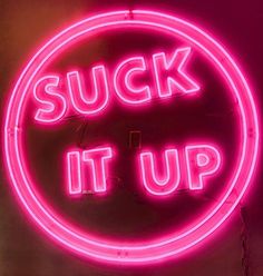 SUCK IT UP. Pink logo led neon sign. Handmade by Echo Neon Studio. Selfie Spot, Neon Studio, Business Logo Sign, Signs Business, Logo Sign, Custom Neon, Custom Neon Signs, Pink Logo, Business Signs