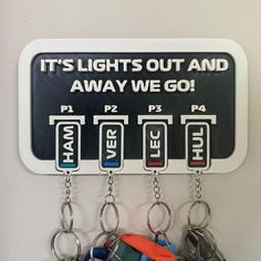 Driver name keyrings and Key Holder that are made to look like radio messages ! A cool addition to any household to show your support for your favourite drivers or team.  Each Set comes with : 1x Wall Holder,  4x Keyrings of any drivers of your choice or custom depending on your bundle 2x strips of Wall Mountable tape. Custom Tags are also available for purchase with this product for everyone in your household! Disclaimer: As this is a 3D printed product there may be small defects present due to Customised Keychains, Name Keyrings, Wall Holder, Christian Yu, Powerpuff Girl, Room Stuff, Sport Automobile, Fortune Teller, Custom Tags