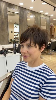 Short Haircuts Ideas, Brown Pixie, Short Haircut Ideas, Haircut Tip, Haircuts Ideas, 2023 Hair, Hair Idea