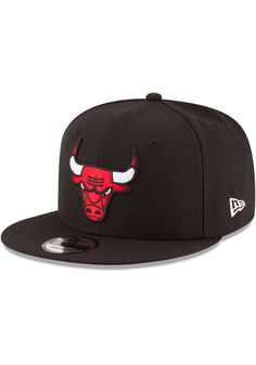 Wear your Bulls style with pride in this Chicago Bulls New Era Black 2020 9FIFTY Snapback Hat! This Chicago Snapback Hat features a front embroidered team logo. Go Bulls! New Era Basic 9FIFTY, Team logo embroidered on the front, New Era flag embroidered on the left side, Plastic snapback, Adjustable Closure, Polyester material, Polyester, Wipe clean with cloth or cleaning kit, 4 Black Hats With Embroidered Logo For Streetwear, Black Hat With Embroidered Logo And Curved Brim, Black Hat With Embroidered Logo And Flat Brim, Urban Black Fitted Hat With Embroidered Logo, Black Flat Brim Hat With Embroidered Logo, Black Hat With Logo Patch And Flat Bill, Black Snapback Hat With Logo Patch For Fans, Black Snapback Fitted Hat With Embroidered Logo, Black Trucker Hat For Fan Merchandise