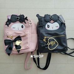 Sanrio   Dressed Angel My Melody Kuromi Backpack Set Gothic Lolita bag mint  | eBay Kuromi Backpack, Gothic Bags, Sanrio Outfits, Sanrio Backpack, Gothic Bag, Backpack Set, My Melody Kuromi, Pc Monitor, Fabric Textures